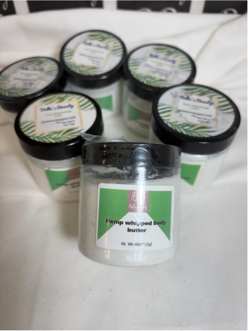 Hemp Whipped Body Butter 4 oz Natural Moisturizer Lot of 6 #V51P x5